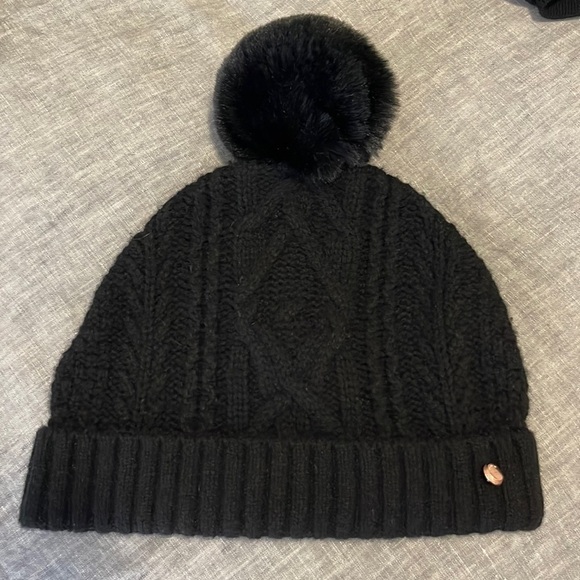 Ted Baker London NWOT Black Beanie - Picture 1 of 4